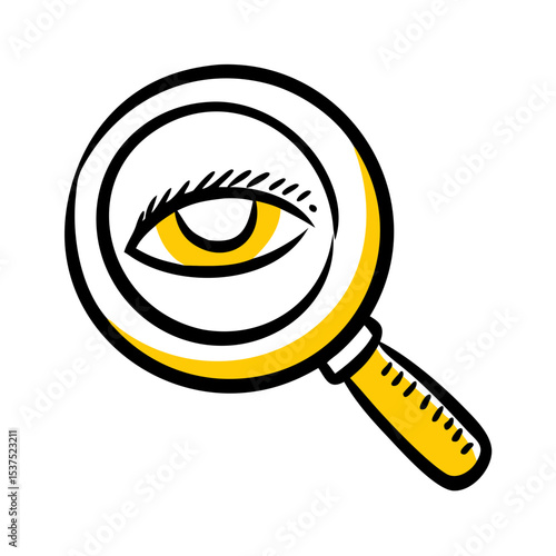 Magnifying glass on transparent background for web and graphic design for Web and Graphic design