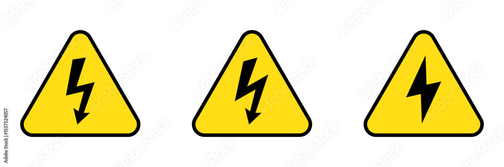 custom made wallpaper toronto digitalHigh voltage sign with lightning and High voltage icon.  Alert, hazard and danger, caution electrical icon.