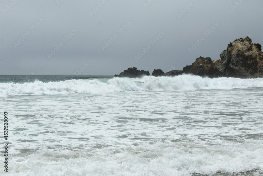 Fototapeta premium waves on the beach