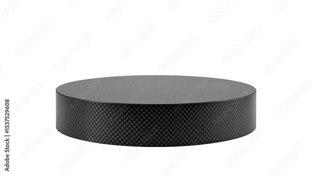 Modern Black Round Display Stand with Textured Surface for Product Presentation, isolated on transparent background png Modern Black Round Display Stand with Textured Surface for Product Presentation, isolated on transparent background png