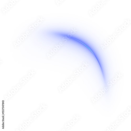 Shining and Glowing Blue Light Burst, Sparkle Flare, Bright Sunlight Effect Isolated on Transparent PNG Background, Radiant Beam Overlay
