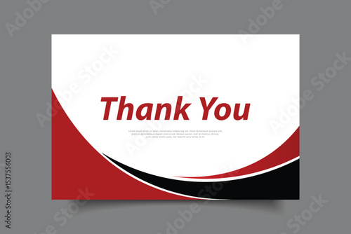thank you greeting card template design