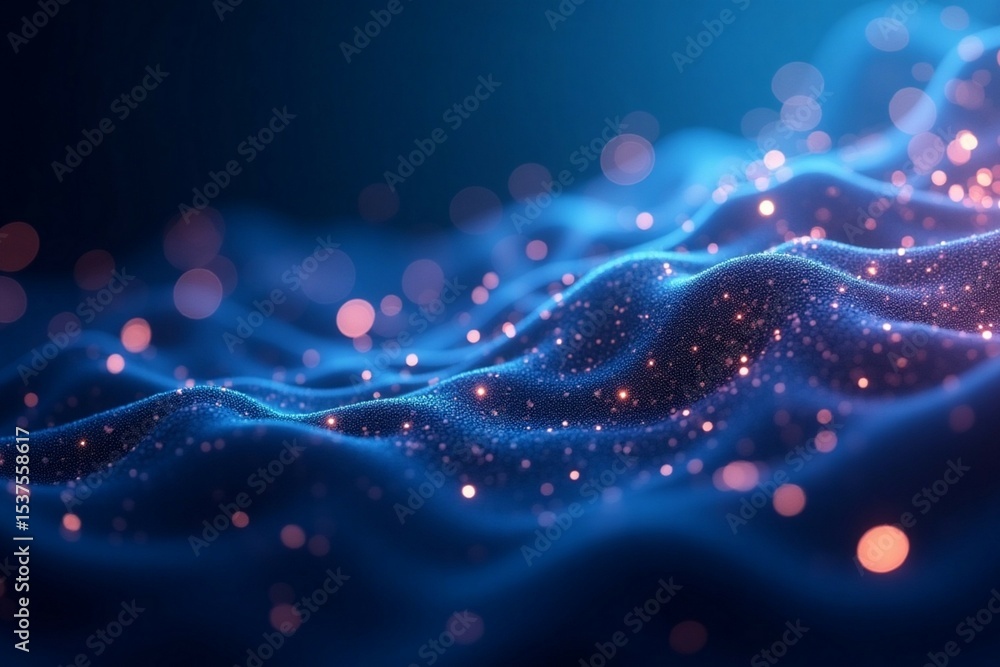 Obraz premium abstract technology particles mesh background 