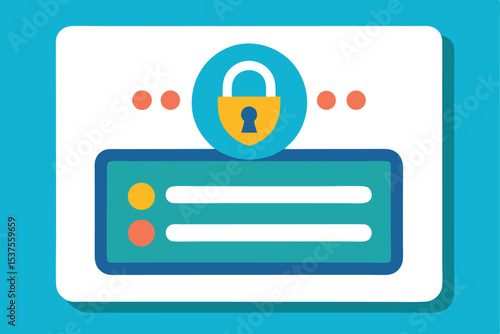 Secure data entry form protected by password lock