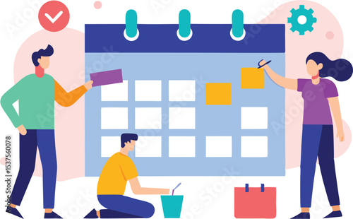 Teamwork planning calendar schedule organization project management
