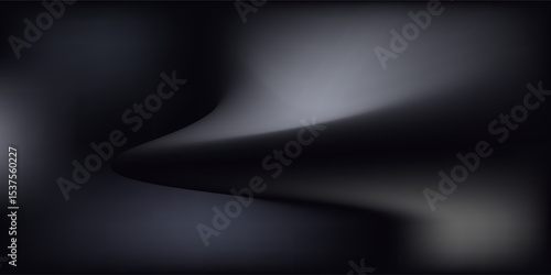 Modern render of illuminated gray colored corridor art modern