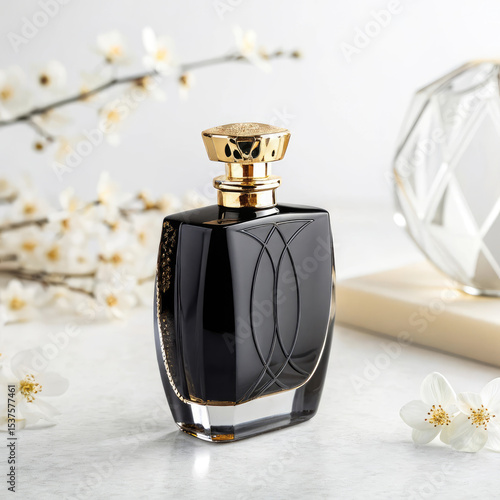 perfume bottle isolated on white background