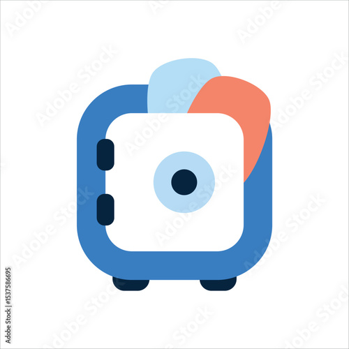 Safe Deposit Box icon vector