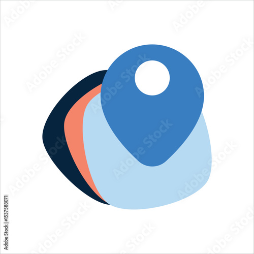 Bank Location icon vector