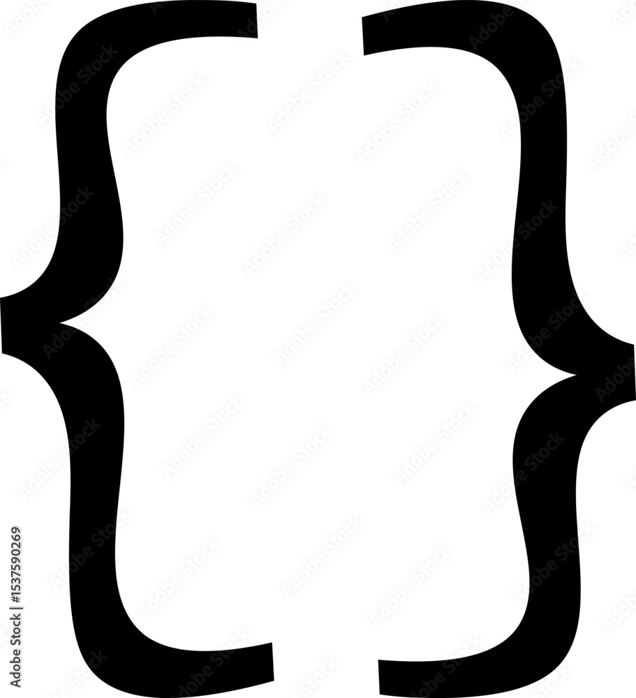 Obraz premium Text Frame Brackets Pair