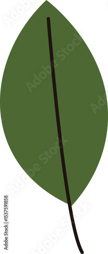 Simple Leaf Hand Drawn