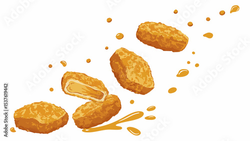 Crispy Chicken Nuggets Delicious, Golden-Brown, and Juicy Bites
