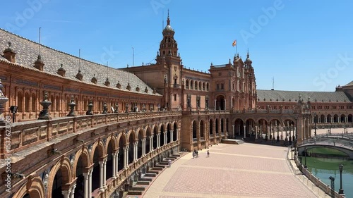 Wallpaper Mural Spain - Plaza de Espana Sevilla, monumental central square in Seville, Andalusia Torontodigital.ca