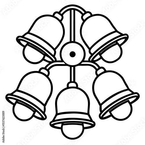 Bell Vector – White Background