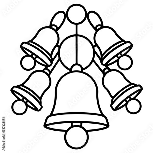 Bell Vector – White Background