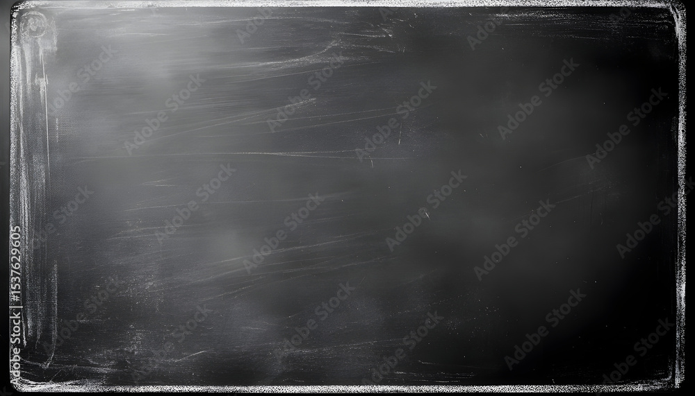 Obraz premium Subtle soft black chalkboard texture illustration with white chalk. Versatile background for education, school, creative concepts