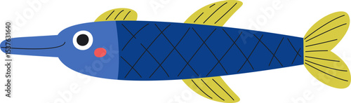 Playful Cartoon Fish