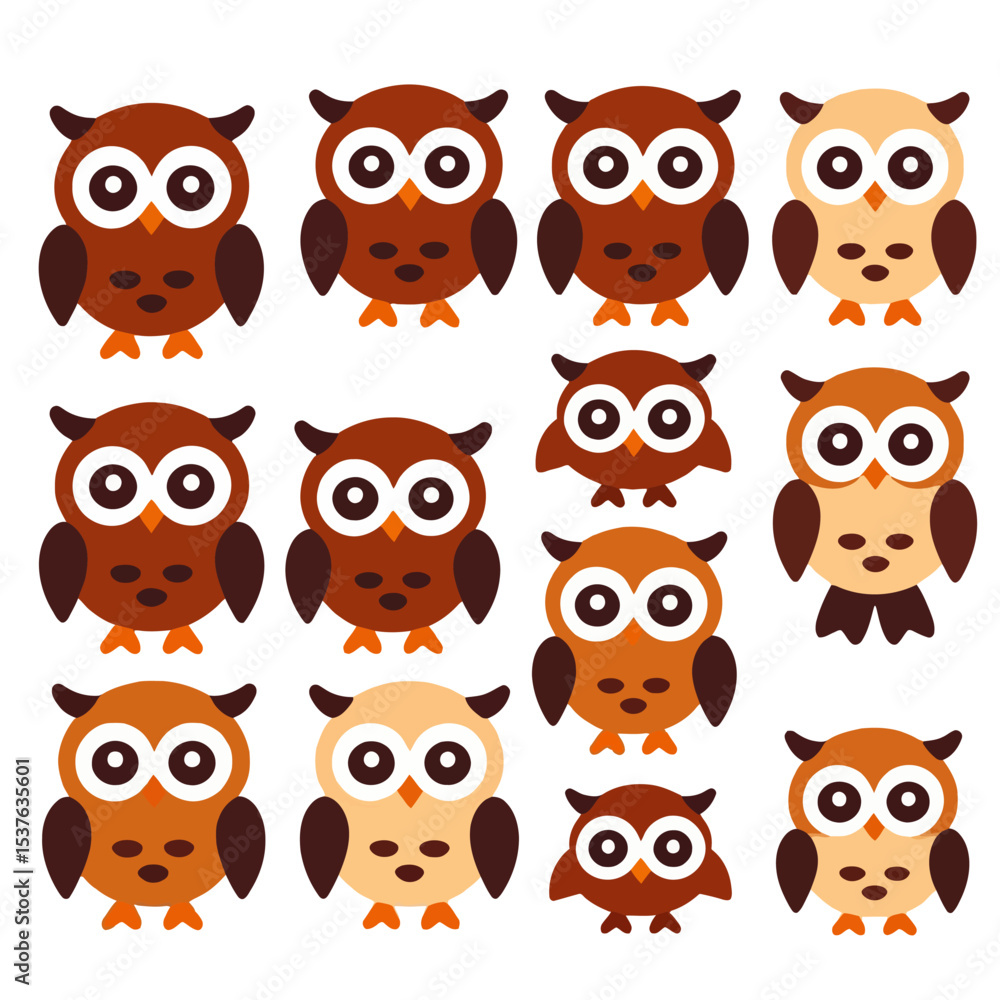 Cute Cartoon Owls Background-Whimsical Owl Pattern-Brown Tan and Beige Colors-Perfect for Kids Crafts and Nursery Decor-Ideal for Fabric and Wallpaper Projects Cute Cartoon Owls Background-Whimsical Owl Pattern-Brown Tan and Beige Colors-Perfect for Kids Crafts and Nursery Decor-Ideal for Fabric and Wallpaper Projects