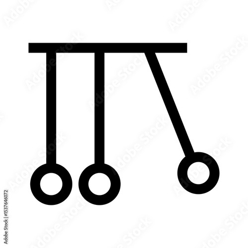 pendulum icon on white background