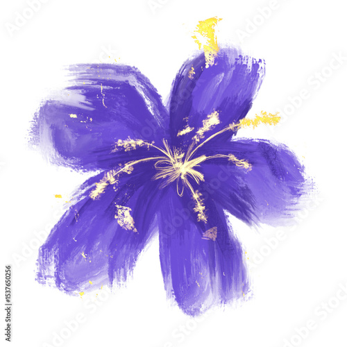 blue iris flower