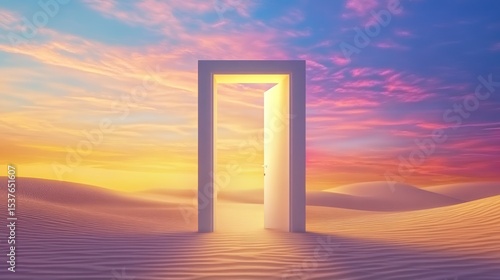 Desert sunrise opportunity doorway