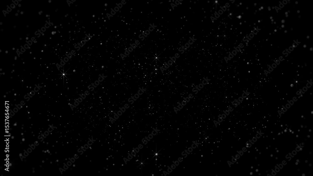 sparkle particle glitters light trail alpha channel loop 4k animation, shiny glowing gold stars on transparent background overlay design element