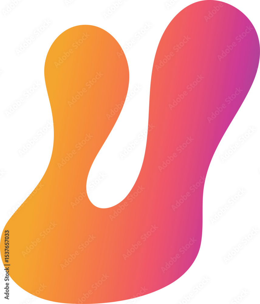 Bright psychedelic liquid shape with colorful gradient, curved amoeba shape. Vector wriggling bubble drop hand drawn. Bright psychedelic liquid shape with colorful gradient, curved amoeba shape. Vector wriggling bubble drop hand drawn.
