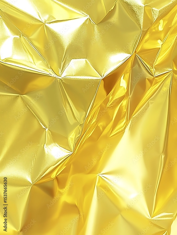 Luxurious golden foil, creased and folded for an abstract background Luxurious golden foil, creased and folded for an abstract background
