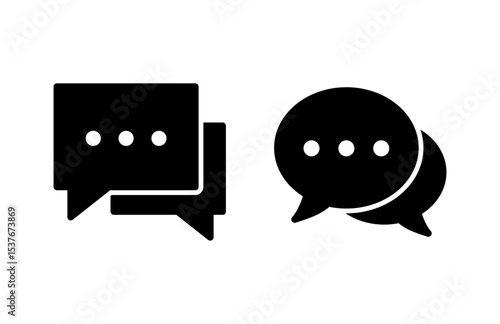 Chat icon vector illustration. speech bubble sign and symbol. comment icon. message