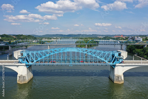 Chattanooga Tennessee, bridge and downtown