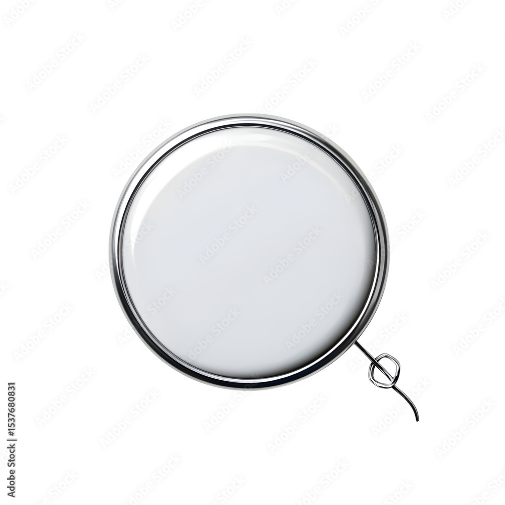 Fototapeta premium Pin Badge Mockup on white background