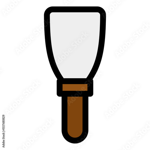 putty knife scrapper vector icon