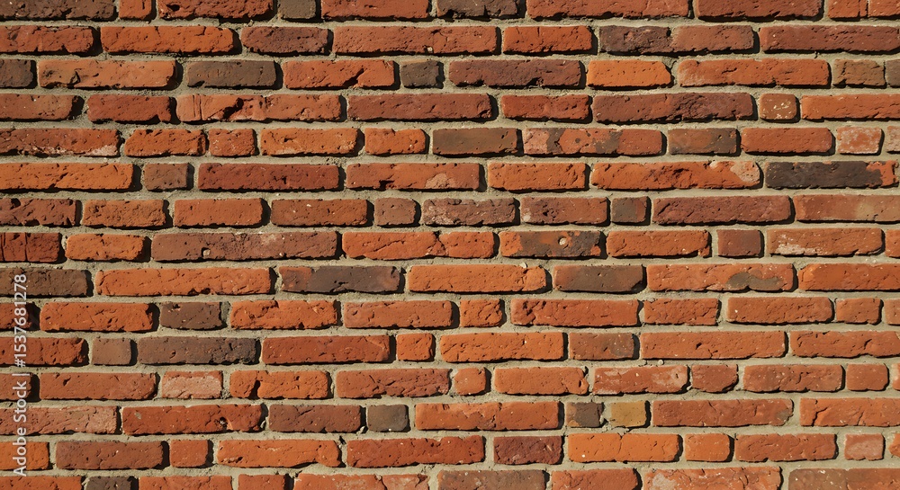 Obraz premium Rustic Red Brick Wall Texture High-Resolution Background Image for Design Projects