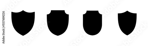 Shield icon set. Protection icon vector. Security vector icon