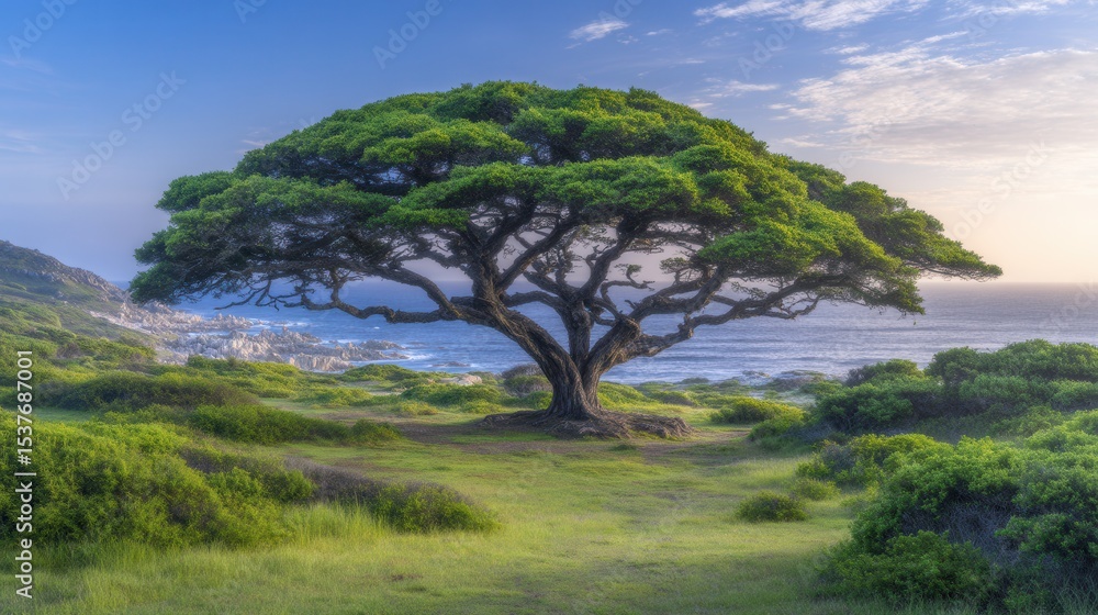 Majestic tree by the ocean Majestic tree by the ocean