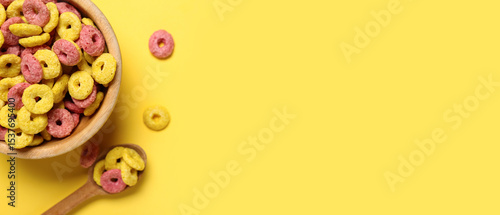 Bowl and spoon with corn ce...