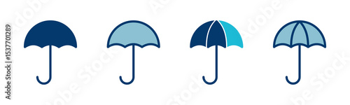 umbrella icon vector isolated on white background. Umbrella vector icon