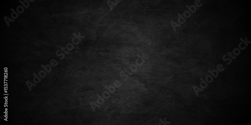 Dark black grunge wall textured concrete background. backdrop dark grey black slate background or texture. Vector blackboard concrete texture. Stone wall background.	