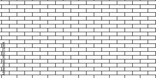 Vector empty stucco masonry pavement floor and wall limestone brickwork concrete texture. Urban white, black line cement rough row wallpaper abstract background.	