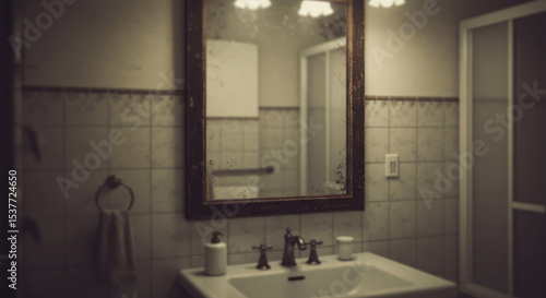 classical bathroom mirror vintage type