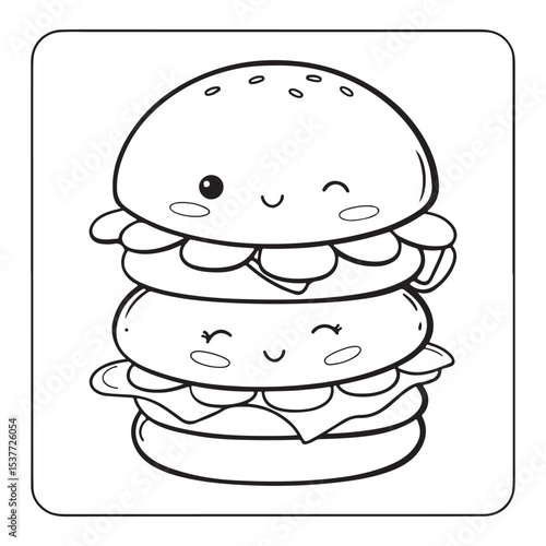  Easy Coloring Fun with Food, Drinks & Sweets, Coloring Books, Simple, Cute Illustrations Coloring Pages, kawaii food Activity, Bold and Easy Designs for Adults, Teens, and Kids. Printable kawaii food