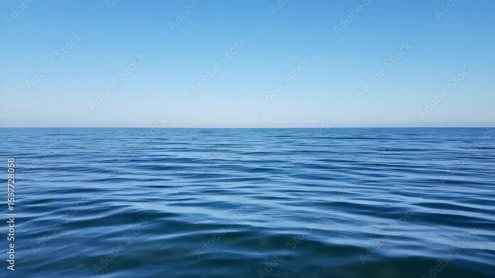 custom made wallpaper toronto digitalExpansive Blue Ocean Meets Clear Horizon A Serene Seascape of Tranquility Waterscape Natural Beauty