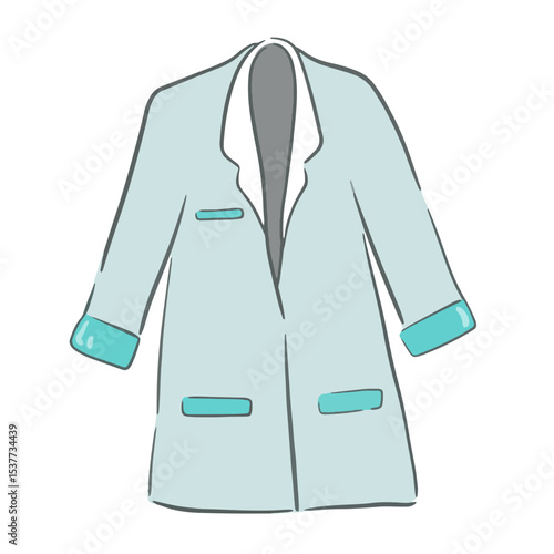 lab coat vector illustration