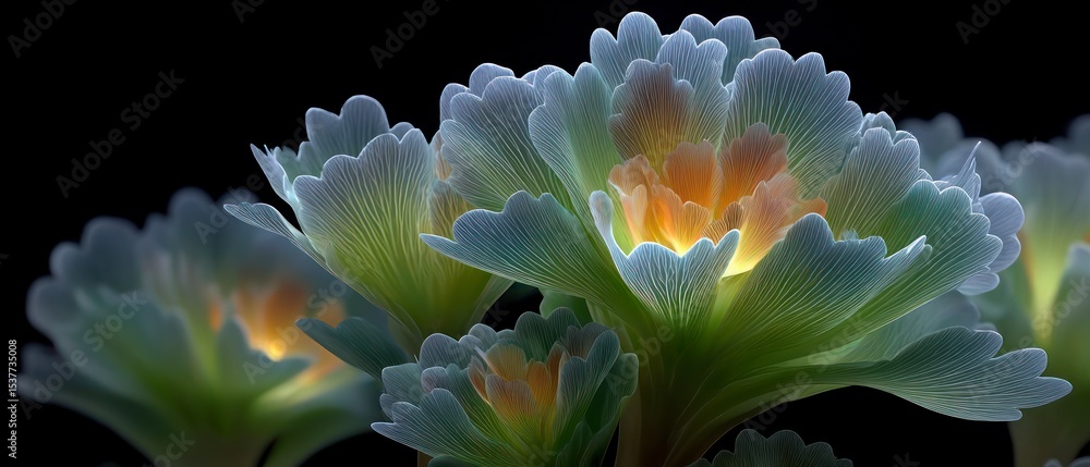 Fototapeta premium Close up Detailed Floral Image Soft Light Delicate Petals Nature Botanical Flower Bl