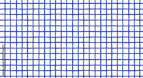 手描きのチェック柄パターン幾何学模様背景図案