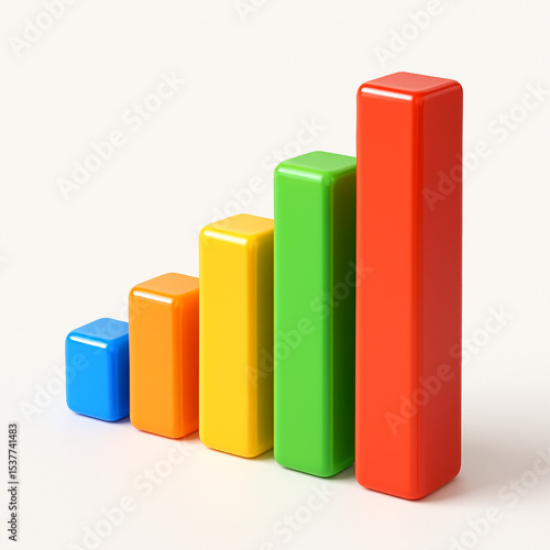 Free Download Dashboard Data Visualization with Rising Bars - GFXLoad