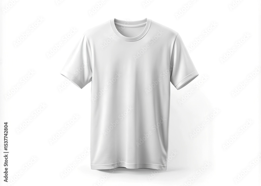 Blank White T-Shirt Mockup Perfect for Design Presentations and Apparel Branding Blank White T-Shirt Mockup Perfect for Design Presentations and Apparel Branding