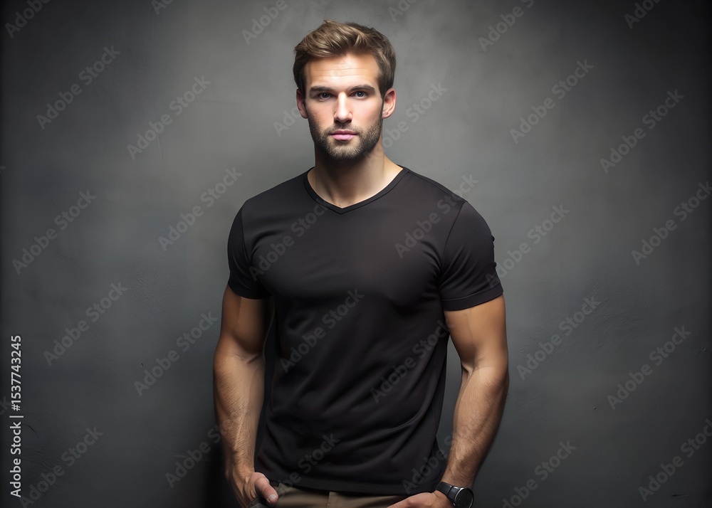 Confident Man Portrait Strong, Handsome, and Masculine Confident Man Portrait Strong, Handsome, and Masculine