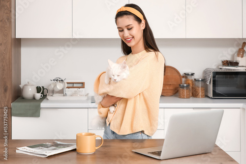Beautiful young happy woman...