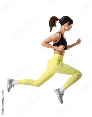 Beautiful young sporty woma...